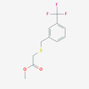molecular formula C11H11F3O2S B4680905 Methyl {[3-(trifluoromethyl)benzyl]sulfanyl}acetate CAS No. 725226-37-9