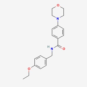 molecular formula C20H24N2O3 B4680973 N-(4-ethoxybenzyl)-4-(4-morpholinyl)benzamide 