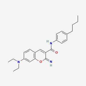 molecular formula C24H29N3O2 B4680993 N-(4-butylphenyl)-7-(diethylamino)-2-imino-2H-chromene-3-carboxamide 
