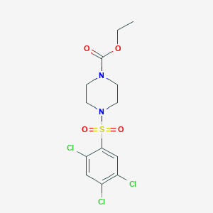 molecular formula C13H15Cl3N2O4S B4681003 Ethyl 4-(2,4,5-trichlorobenzenesulfonyl)piperazine-1-carboxylate 