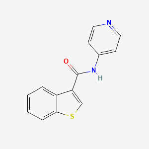 molecular formula C14H10N2OS B4681041 N-(pyridin-4-yl)-1-benzothiophene-3-carboxamide 