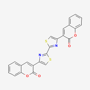 molecular formula C24H12N2O4S2 B4681065 3,3'-(2,2'-bi-1,3-thiazole-4,4'-diyl)bis(2H-chromen-2-one) 