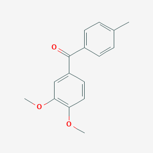 molecular formula C16H16O3 B046811 3,4-Dimethoxy-4'-methylbenzophenone CAS No. 116412-87-4