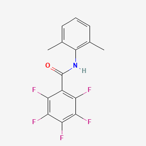 molecular formula C15H10F5NO B4681247 N-(2,6-dimethylphenyl)-2,3,4,5,6-pentafluorobenzamide 
