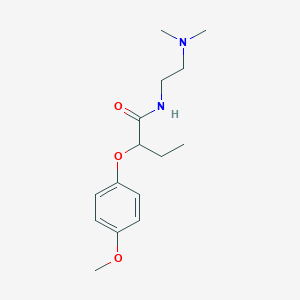molecular formula C15H24N2O3 B4681257 N-[2-(dimethylamino)ethyl]-2-(4-methoxyphenoxy)butanamide 