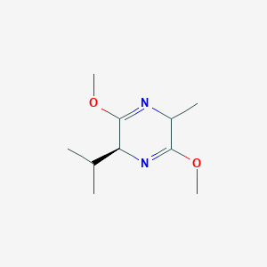 molecular formula C10H18N2O2 B046813 (5S)-3,6-dimethoxy-2-methyl-5-propan-2-yl-2,5-dihydropyrazine CAS No. 116907-51-8