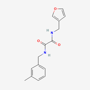 molecular formula C15H16N2O3 B4681438 N-(furan-3-ylmethyl)-N'-[(3-methylphenyl)methyl]oxamide 