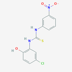 molecular formula C13H10ClN3O3S B4681560 N-(5-chloro-2-hydroxyphenyl)-N'-(3-nitrophenyl)thiourea 