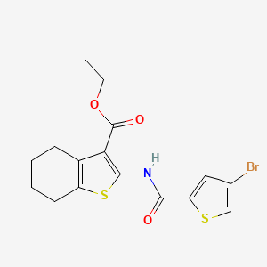 molecular formula C16H16BrNO3S2 B4681601 ethyl 2-{[(4-bromo-2-thienyl)carbonyl]amino}-4,5,6,7-tetrahydro-1-benzothiophene-3-carboxylate 