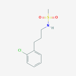 molecular formula C10H14ClNO2S B4681707 N-[3-(2-chlorophenyl)propyl]methanesulfonamide 