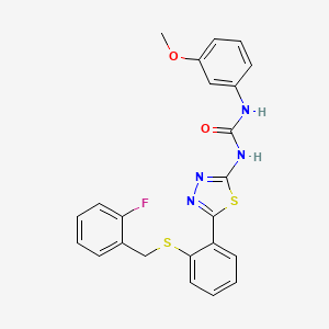 molecular formula C23H19FN4O2S2 B4681724 1-(5-{2-[(2-fluorobenzyl)sulfanyl]phenyl}-1,3,4-thiadiazol-2-yl)-3-(3-methoxyphenyl)urea CAS No. 6381-19-7