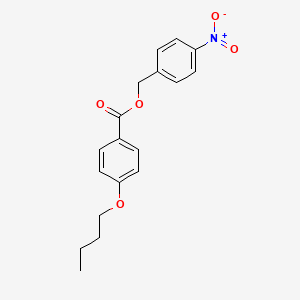 molecular formula C18H19NO5 B4681781 4-nitrobenzyl 4-butoxybenzoate 