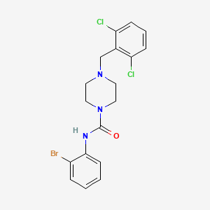 molecular formula C18H18BrCl2N3O B4681818 N-(2-bromophenyl)-4-(2,6-dichlorobenzyl)-1-piperazinecarboxamide 