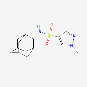 molecular formula C14H21N3O2S B4681840 N~4~-(2-ADAMANTYL)-1-METHYL-1H-PYRAZOLE-4-SULFONAMIDE 