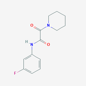 molecular formula C13H15FN2O2 B4681860 N-(3-fluorophenyl)-2-oxo-2-piperidin-1-ylacetamide 