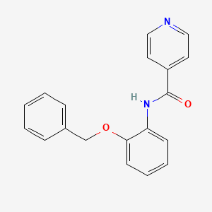 molecular formula C19H16N2O2 B4681931 N-[2-(benzyloxy)phenyl]isonicotinamide 