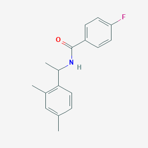 molecular formula C17H18FNO B4682015 N-[1-(2,4-dimethylphenyl)ethyl]-4-fluorobenzamide 