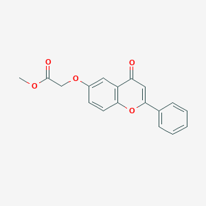 molecular formula C18H14O5 B4682207 methyl [(4-oxo-2-phenyl-4H-chromen-6-yl)oxy]acetate 