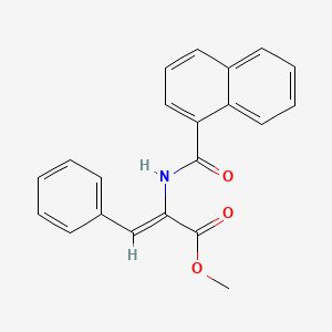 molecular formula C21H17NO3 B4682287 methyl (Z)-2-(naphthalene-1-carbonylamino)-3-phenylprop-2-enoate 