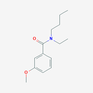 molecular formula C14H21NO2 B4682420 N-butyl-N-ethyl-3-methoxybenzamide 