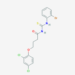 molecular formula C17H15BrCl2N2O2S B4682451 N-[(2-bromophenyl)carbamothioyl]-4-(2,4-dichlorophenoxy)butanamide 