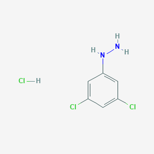 molecular formula C6H7Cl3N2 B046826 3,5-二氯苯肼盐酸盐 CAS No. 63352-99-8