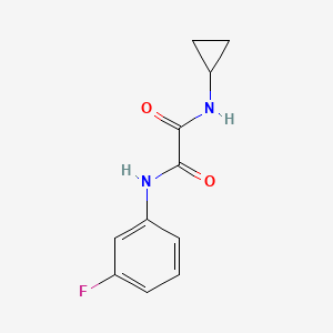 molecular formula C11H11FN2O2 B4682646 N-cyclopropyl-N'-(3-fluorophenyl)ethanediamide 