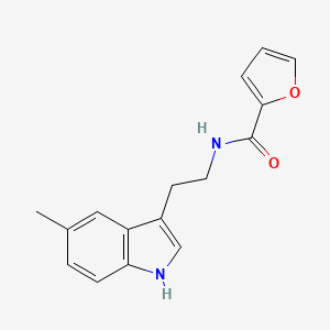 molecular formula C16H16N2O2 B4682892 N-[2-(5-methyl-1H-indol-3-yl)ethyl]furan-2-carboxamide 