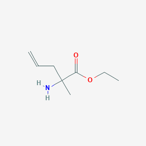 molecular formula C8H15NO2 B046831 Ethyl 2-amino-2-methylpent-4-enoate CAS No. 114968-87-5