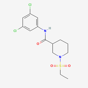 molecular formula C14H18Cl2N2O3S B4683116 N-(3,5-dichlorophenyl)-1-(ethylsulfonyl)piperidine-3-carboxamide 