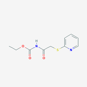 molecular formula C10H12N2O3S B4683179 ethyl [(2-pyridinylthio)acetyl]carbamate 