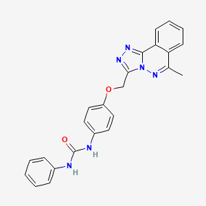 molecular formula C24H20N6O2 B4683186 N-{4-[(6-methyl[1,2,4]triazolo[3,4-a]phthalazin-3-yl)methoxy]phenyl}-N'-phenylurea 