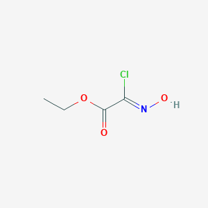 molecular formula C₄H₆ClNO₃ B046832 2-Chloro-2-hydroxyiminoacetic acid ethyl ester CAS No. 14337-43-0