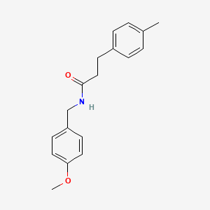 molecular formula C18H21NO2 B4683235 N-(4-methoxybenzyl)-3-(4-methylphenyl)propanamide 