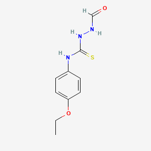 molecular formula C10H13N3O2S B4683326 N-(4-ethoxyphenyl)-2-formylhydrazinecarbothioamide 
