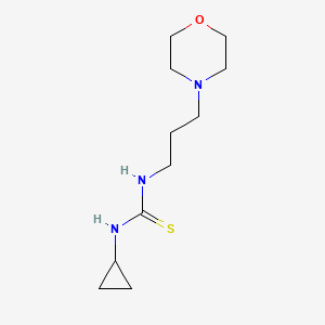 molecular formula C11H21N3OS B4683395 N-cyclopropyl-N'-[3-(4-morpholinyl)propyl]thiourea 