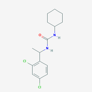 molecular formula C15H20Cl2N2O B4683461 N-cyclohexyl-N'-[1-(2,4-dichlorophenyl)ethyl]urea 