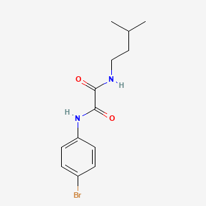 molecular formula C13H17BrN2O2 B4683523 N'-(4-bromophenyl)-N-(3-methylbutyl)oxamide 