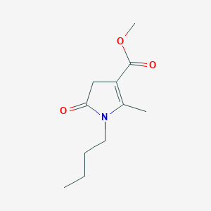molecular formula C11H17NO3 B4683531 methyl 1-butyl-5-methyl-2-oxo-3H-pyrrole-4-carboxylate 