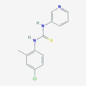 molecular formula C13H12ClN3S B4683654 N-(4-CHLORO-2-METHYLPHENYL)-N'-(3-PYRIDYL)THIOUREA 