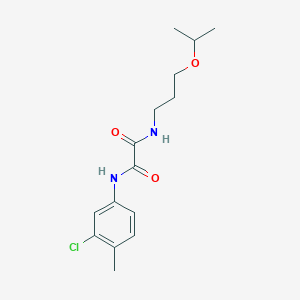 molecular formula C15H21ClN2O3 B4683820 N-(3-chloro-4-methylphenyl)-N'-(3-isopropoxypropyl)ethanediamide 