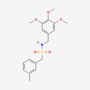 molecular formula C18H23NO5S B4683956 1-(3-methylphenyl)-N-[(3,4,5-trimethoxyphenyl)methyl]methanesulfonamide 