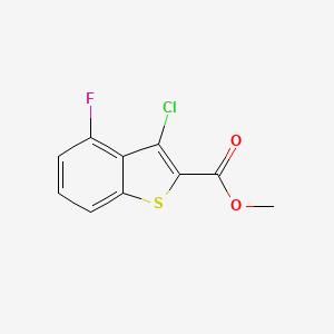 molecular formula C10H6ClFO2S B4684035 methyl 3-chloro-4-fluoro-1-benzothiophene-2-carboxylate 