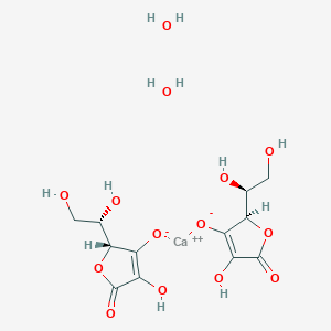 molecular formula C12H18CaO14 B046842 Calcium ascorbate CAS No. 5743-28-2