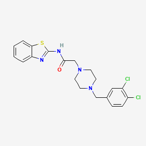 molecular formula C20H20Cl2N4OS B4684204 N-(1,3-BENZOTHIAZOL-2-YL)-2-[4-(3,4-DICHLOROBENZYL)-1-PIPERAZINYL]ACETAMIDE 