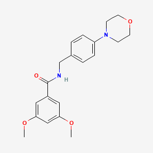 molecular formula C20H24N2O4 B4684244 3,5-dimethoxy-N-[4-(4-morpholinyl)benzyl]benzamide 