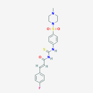 B468450 (2E)-3-(4-fluorophenyl)-N-({4-[(4-methylpiperazin-1-yl)sulfonyl]phenyl}carbamothioyl)prop-2-enamide CAS No. 791791-30-5