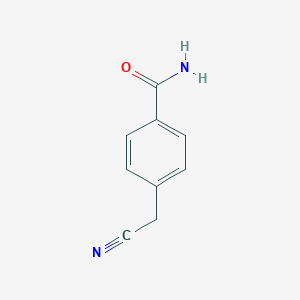 molecular formula C9H8N2O B046852 4-(Cyanomethyl)benzamide CAS No. 114365-07-0