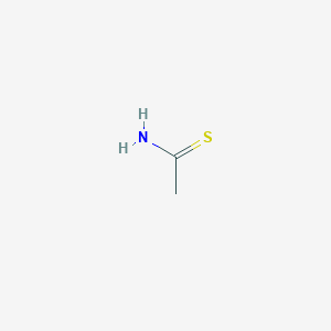molecular formula CH3CSNH2<br>C2H5NS<br>C2H5NS B046855 Thioacetamide CAS No. 62-55-5