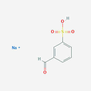 molecular formula C7H6NaO4S+ B046856 Sodium 3-formylbenzenesulfonate CAS No. 5330-48-3